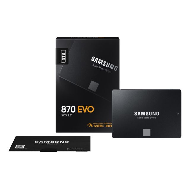 Samsung 870 EVO / 8TB / SSD / 2.5" / SATA / Čierna / 5R MZ-77E8T0B / EU