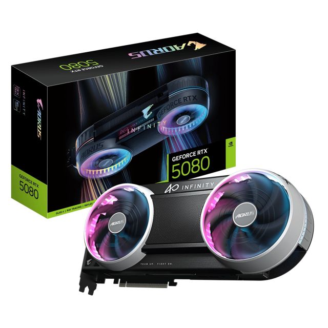 AORUS GeForce RTX 5080 INFINITY 16G / Gaming / 16GB / GDDR7 GV-N5080AORUS IF-16GD