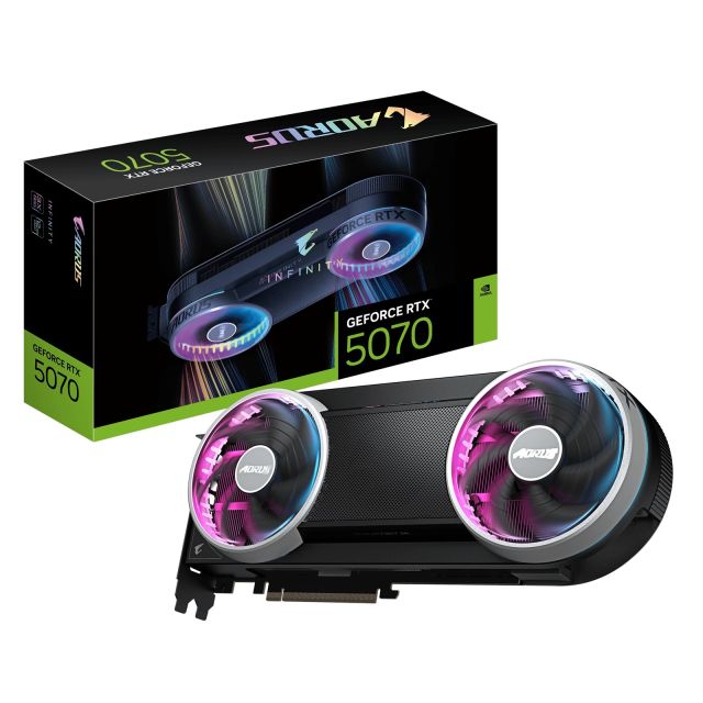 AORUS GeForce RTX 5070 INFINITY / Gaming / 12GB / GDDR7 GV-N5070AORUS IF-12GD