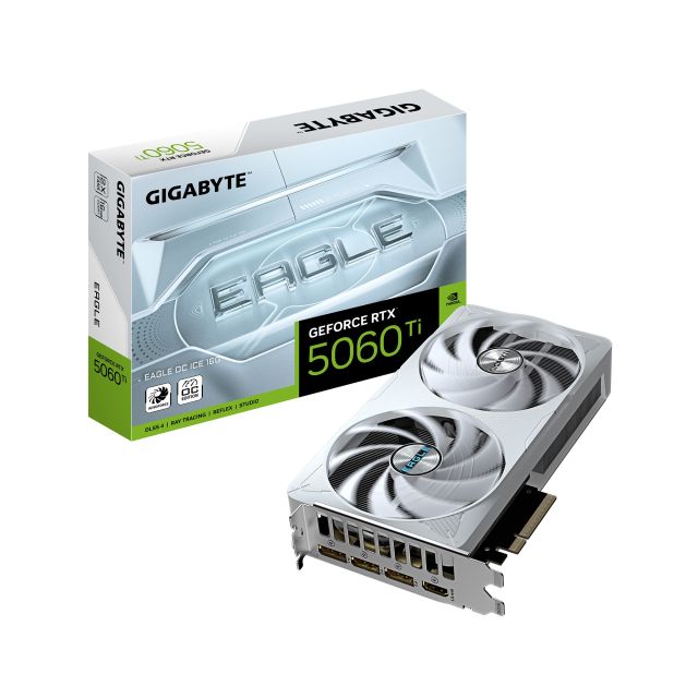 GIGABYTE GeForce RTX 5060 Ti EAGLE ICE / OC / 16GB / GDDR7 GV-N506TEAGLEOC ICE-16GD