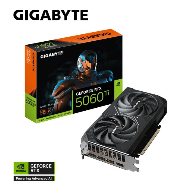GIGABYTE GeForce RTX 5060 Ti WINDFORCE MAX / OC / 8GB / GDDR7 GV-N506TWF2MAX OC-8GD