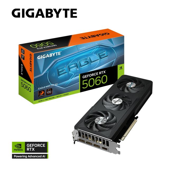 GIGABYTE GeForce RTX 5060 EAGLE MAX / OC / 8GB / GDDR7 GV-N5060EAGLEMAX OC-8GD