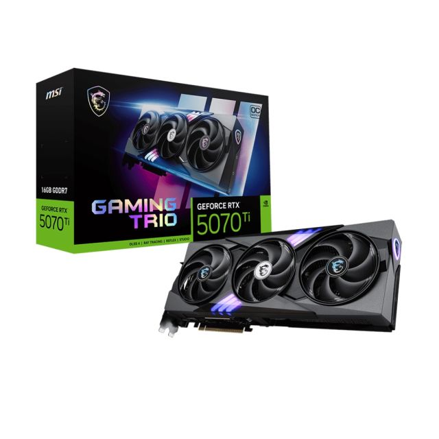 MSI GeForce RTX 5070 Ti TRIO / Gaming / OC / 16GB / GDDR7 RTX 5070 Ti 16G GAMING TRIO OC