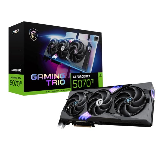 MSI GeForce RTX 5070 Ti TRIO WHITE / Gaming / OC / 16GB / GDDR7 RTX 5070 Ti 16G GAMING TRIO WH