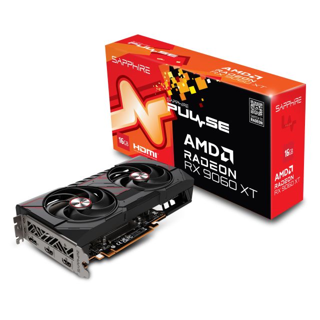 Sapphire PULSE AMD Radeon RX 9060 XT / 16GB / GDDR6 11350-03-20G