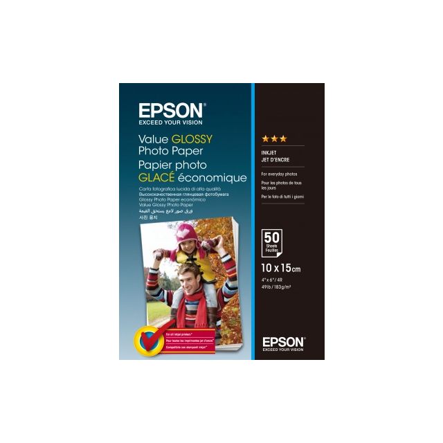 EPSON Value Glossy Photo Paper 10x15cm 50 sheet C13S400038