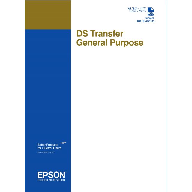 EPSON Víceúčelový transferový papír DS, listy A4 C13S400078